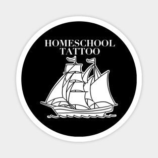 HomeSchooltattoo Ship upside down Magnet